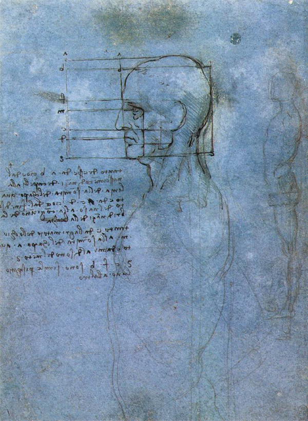 Leonardo da Vinci - Anatomical drawings - Head