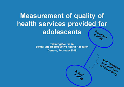 Measurement of quality of health services provided for adolescents - Susanne Carai