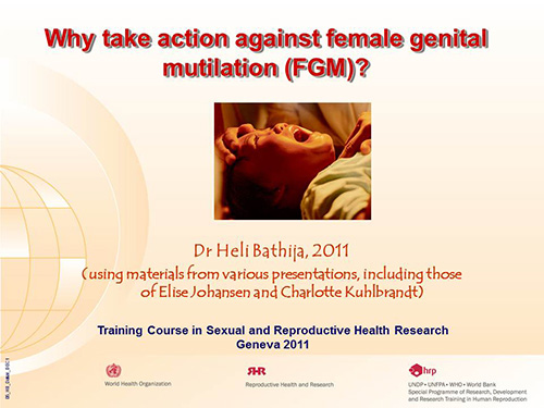 Why take action against female genital mutilation (FGM)? - Heli Bathija