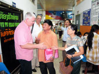 Mother and Child Health Hospital : Prof. B.Sensatthit, MCHH Director, UHS Vice-Rector, Dr. Oudavong, Vice Director MCHH