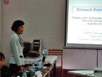 Training Course in Reproductive Health Research - Laos 2009 -  - Dr. A.Sihavong, MOH