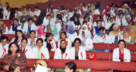 World AIDS Day 2008 Celebrations - Fatima Jinnah Medical College (FJMC) Lahore for Women - Fuad Hameed Rai