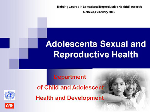 Introduction to adolescent health - Paul Bloem