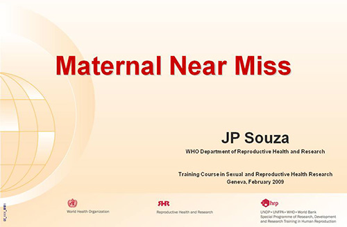 Maternal near miss - João Paulo Souza