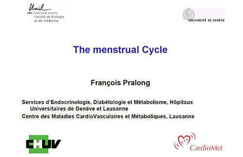 The menstrual cycle - François Pralong