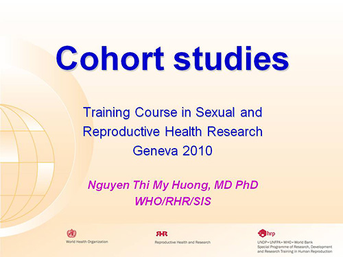 Cohort studies - Nguyen Thi My Huong