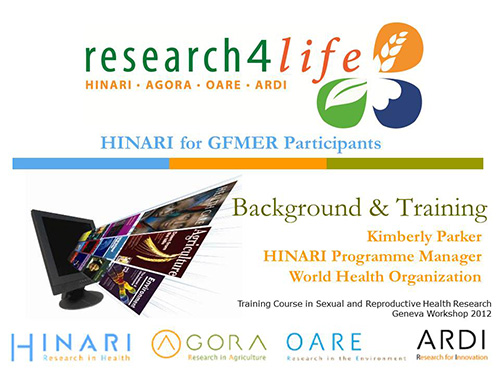 HINARI for GFMER participants
