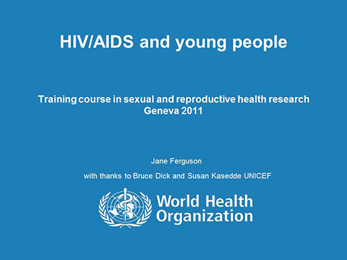 HIV/AIDS and young people