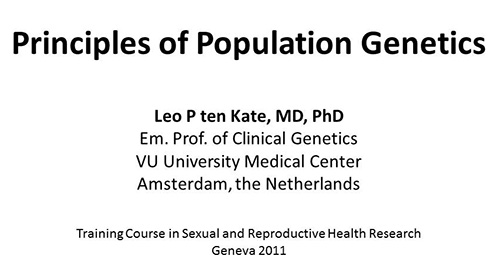 Principles of population genetics