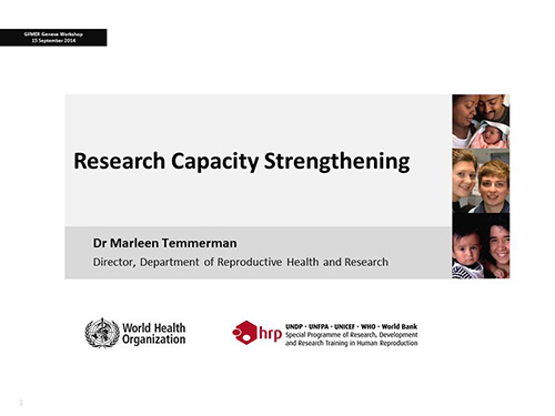 Research capacity strengthening - Marleen Temmerman