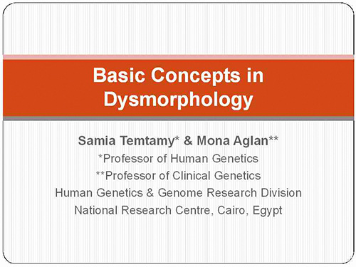 Basic concepts in dysmorphology - Samia Temtamy, Mona Aglan