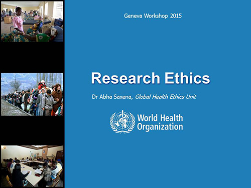Research ethics - Abha Saxena