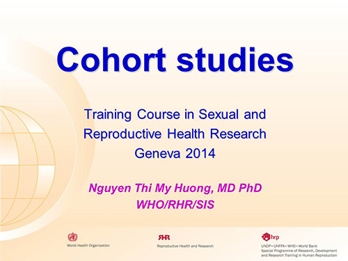 Cohort studies - Nguyen Thi My Huong