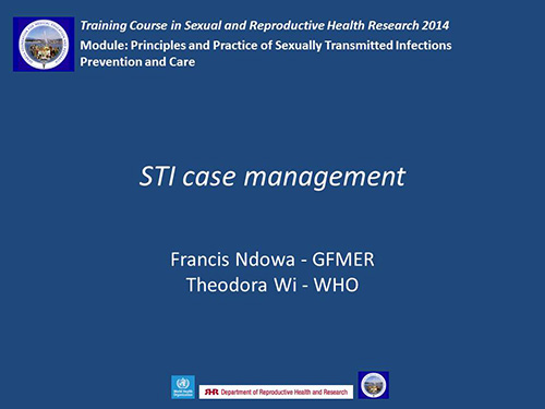 STI case management - Francis Ndowa, Theodora Wi