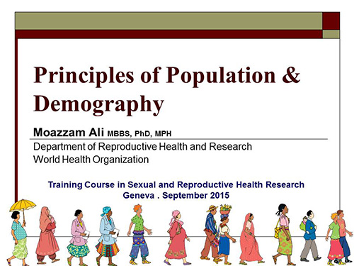Principles of population and demography - Moazzam Ali