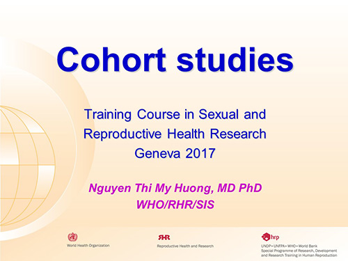 Cohort studies - Nguyen Thi My Huong