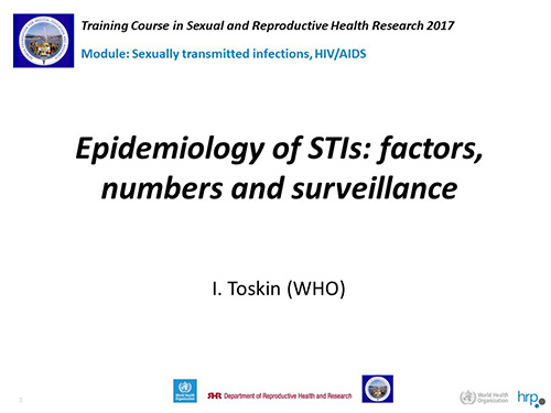 Epidemiology of STIs: factors, numbers and surveillance - Igor Toskin