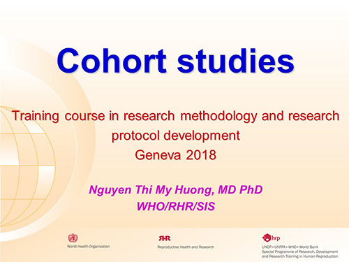 Cohort studies - Nguyen Thi My Huong