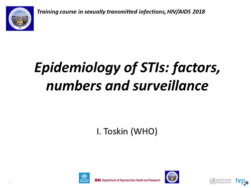 Epidemiology of STIs: factors, numbers and surveillance - Igor Toskin