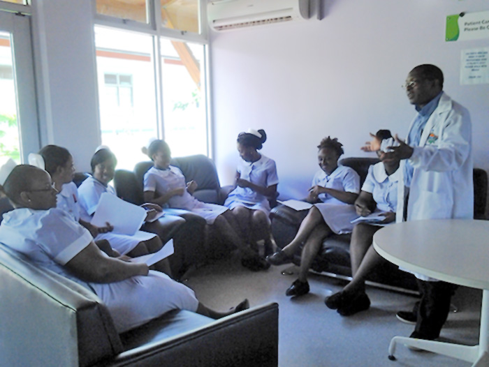 Teaching breastfeeding and lactation management at Scarborough General Hospital in Tobago - Agbai Dimgba
