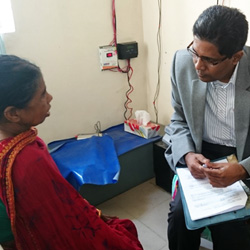 Dr. Roy Ashim collecting data in Joypurhat district, Bangladesh