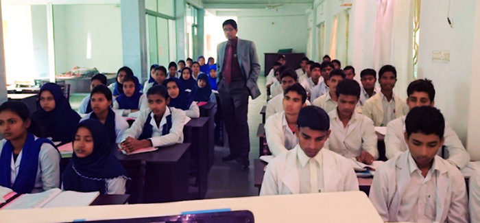 Teaching at the Joypurhat Nursing Training Institute, Bangladesh - Ashim Roy