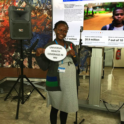 World AIDS Day 2017, WHO Headquarters, Geneva, Switzerland - Betty Nakabuye
