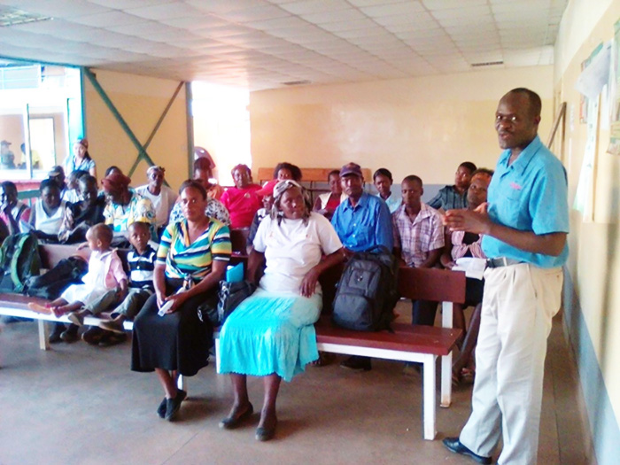Providing health information to community health volunteers, Siaya County Referral Hospital, Kenya - Bonface Otema