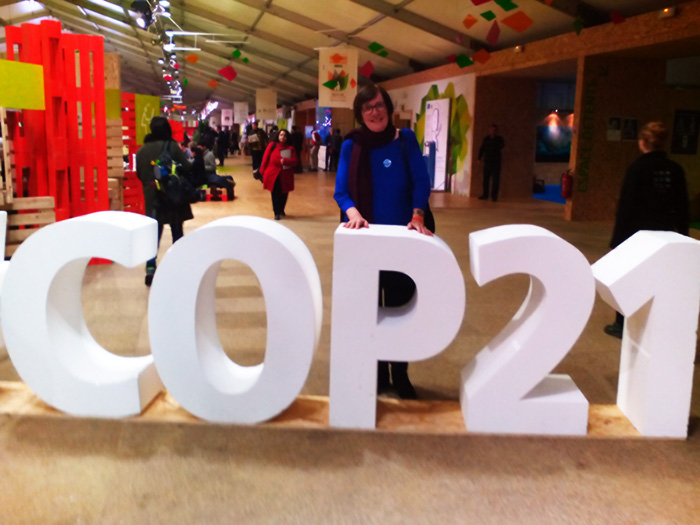 Dr. Heli Bathija attending the COP21 in Paris, France