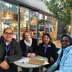 Meeting of GFMER members with Dr Mario Festin, Geneva, Switzerland - Heli Bathija