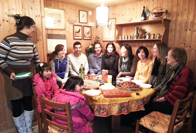 GFMER team visiting a farm near Fribourg, Switzerland - Lynn Gertiser