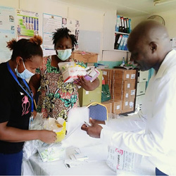 Provision of masks and sanitizer, Kisumu West, Kenya - Nailantei Kileku