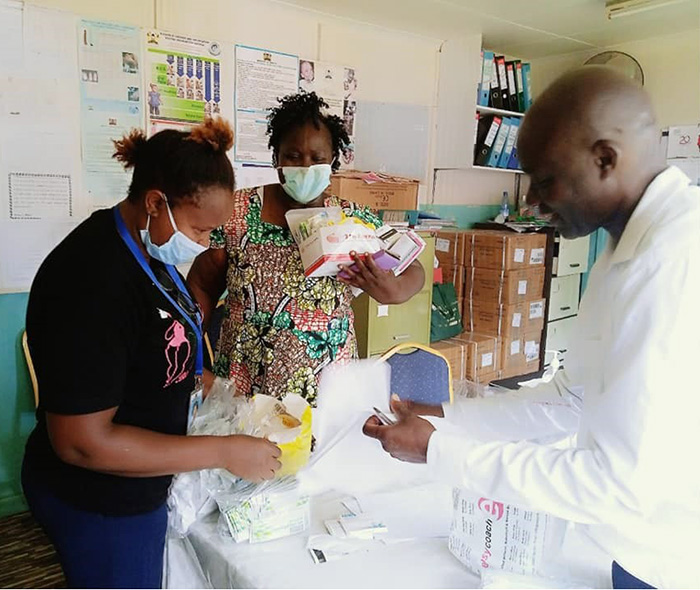 Provision of masks and sanitizer, Kisumu West, Kenya - Nailantei Kileku