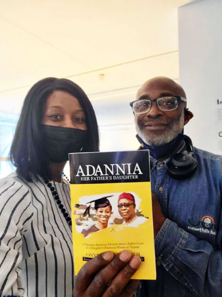My first book autograph, Washington DC, USA - Onyinye Edeh