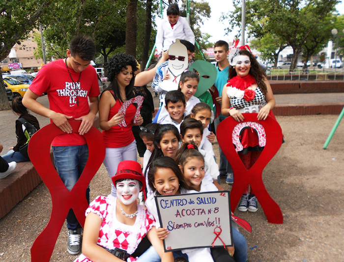 HIV/AIDS prevention day in Cordoba, Argentina - Roxana Seminaro