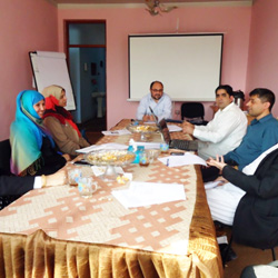 Dr. Said Shamsul Islam chairing a White Ribbon Alliance Afghanistan board meeting