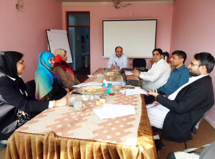 Dr. Said Shamsul Islam chairing a White Ribbon Alliance Afghanistan board meeting