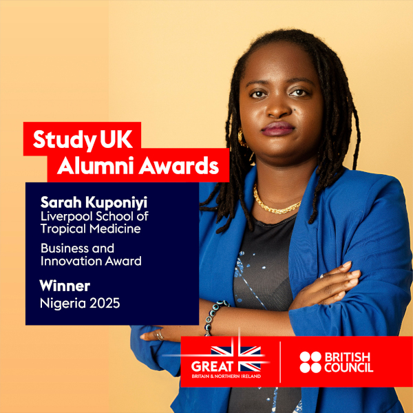 StudyUK Alumni Awards 2025 Nigeria - Sarah Kuponiyi