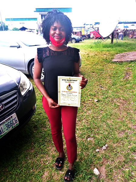 National Youth Service Corps, Lagos State, Nigeria - Sarah Kuponiyi