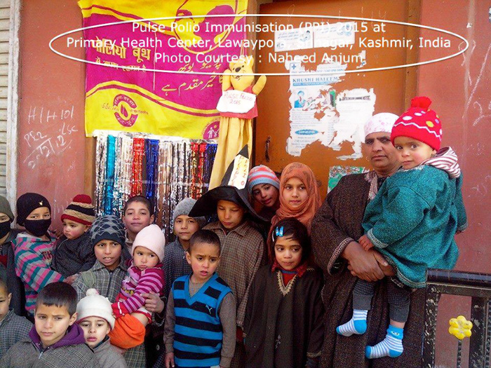 Pulse polio immunization at Primary Health Center, Lawaypora, Srinagar, Kashmir, India - Syed Manzoor Kadri