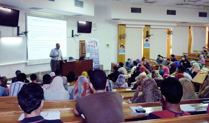 A research methodology workshop held at the Faculty of Medicine, Cairo University, Egypt - Tarek Tawfik Amin