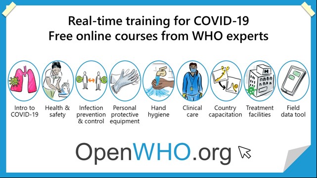 WHO COVID courses